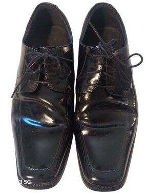 Stacy Adams Mens Black Leather Oxford Dress Shoes Size 10M With Leather Linings